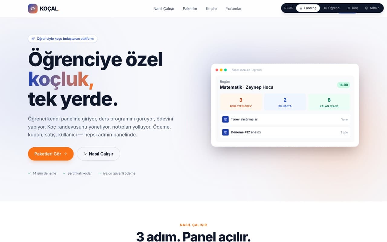 Koçal Eğitim Koçluğu Platformu